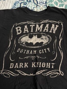 DC Comics Batman Black and White 'Dark Knight' Short Sleeve Tee